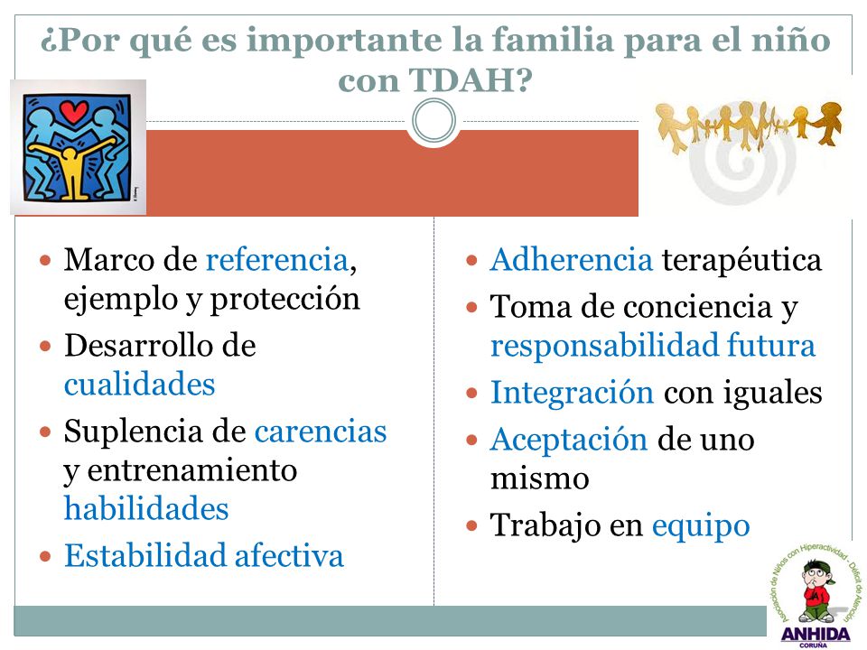 ¿Por qué es importante la familia para el niño con TDAH