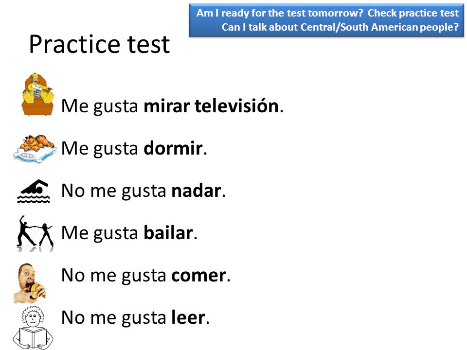 Am I ready for the test tomorrow Check practice test