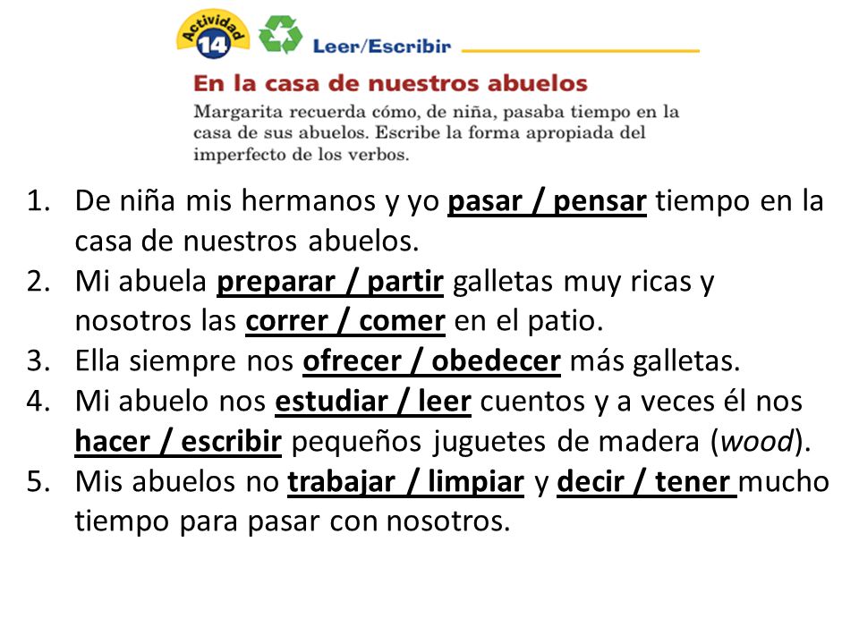 De niña mis hermanos y yo pasar / pensar tiempo en la casa de nuestros abuelos.