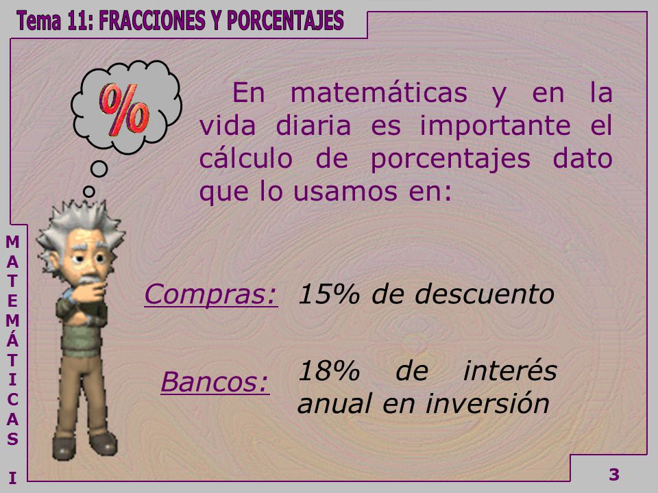 En matemáticas y en la vida diaria es importante el cálculo de porcentajes dato que lo usamos en: