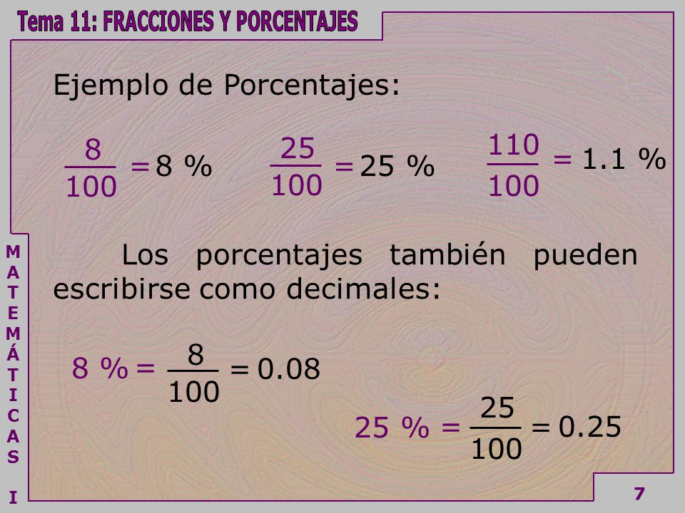 FRACCIONES Y PORCENTAJES. - ppt video online descargar