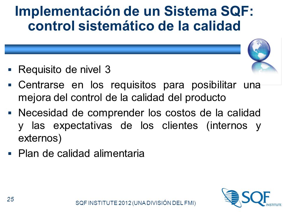 Implementación de un Sistema SQF: control sistemático de la calidad