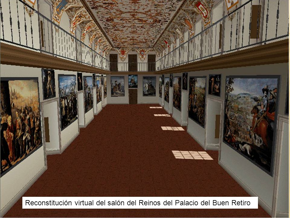 Para la decoración del salón de Reinos del Palacio del Buen Retiro, se ha ideado un programa decorativo con una finalidad política precisa: LA EXALTACIÓN DEL ORIGEN Y FORTALEZA DE LA MONARQUÍA HISPÁNICA.