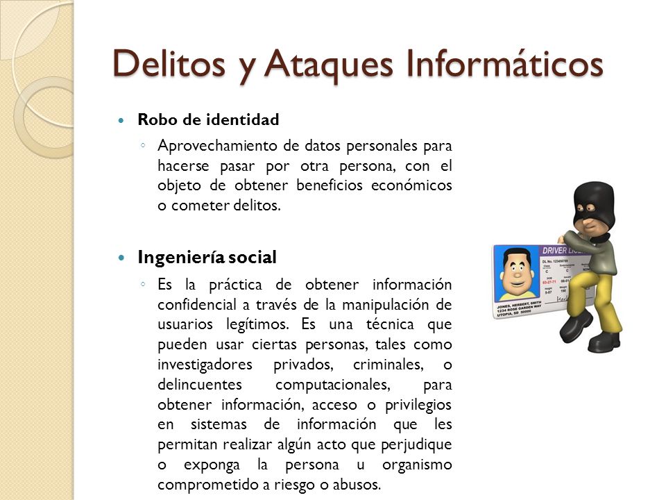 Delitos y Ataques Informáticos