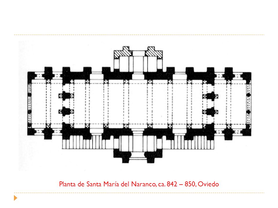 Planta de Santa María del Naranco, ca. 842 – 850, Oviedo