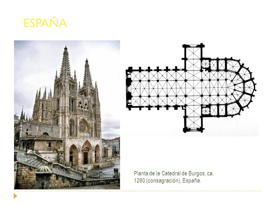 ESPAÑA Planta de la Catedral de Burgos, ca (consagración), España.