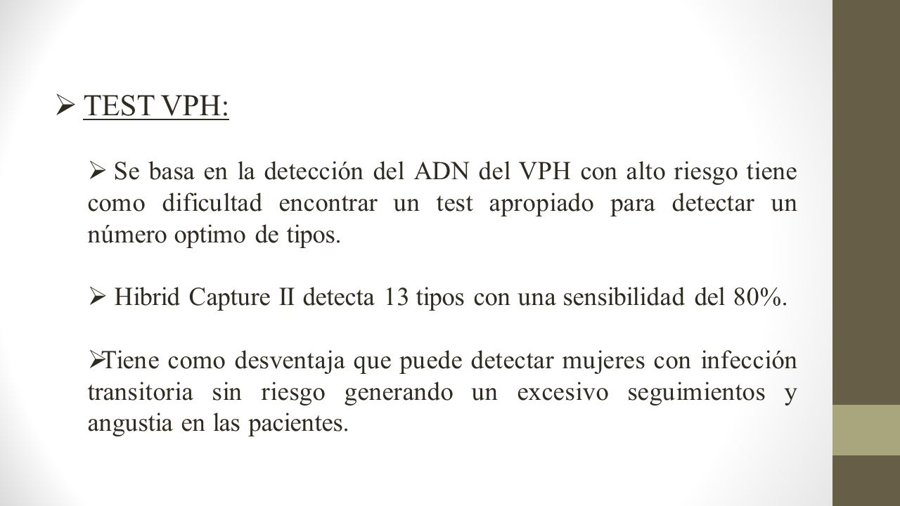 TEST VPH: