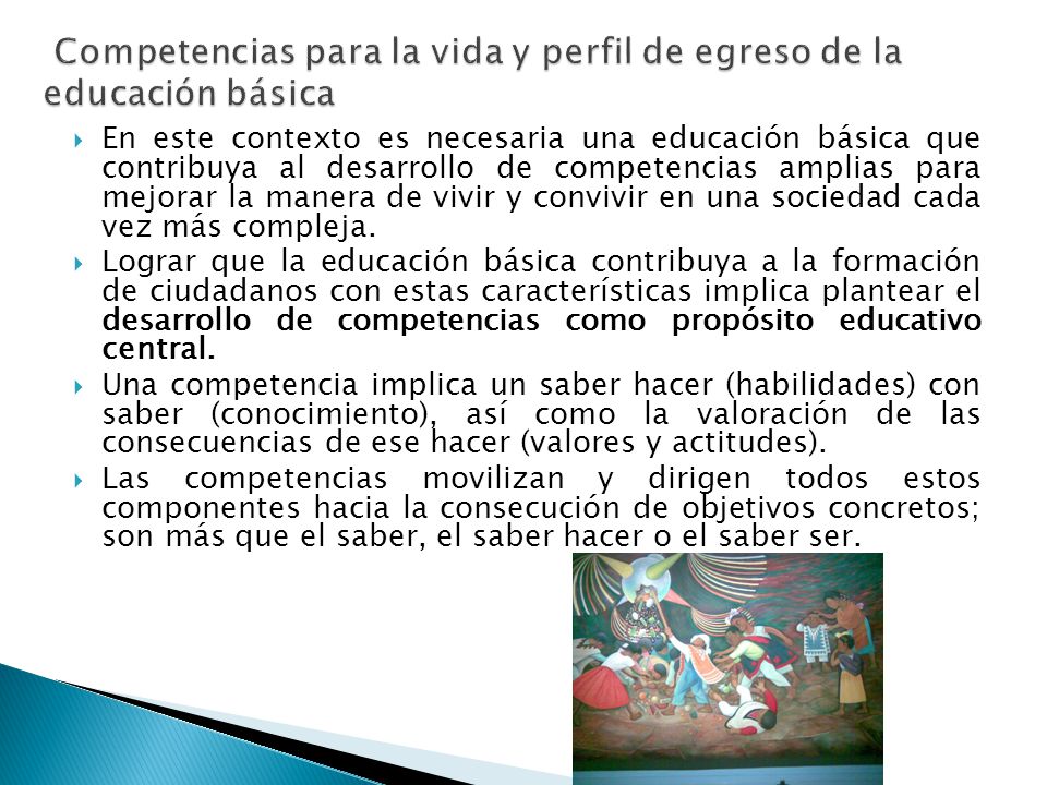 Competencias para la vida y perfil de egreso de la educación básica