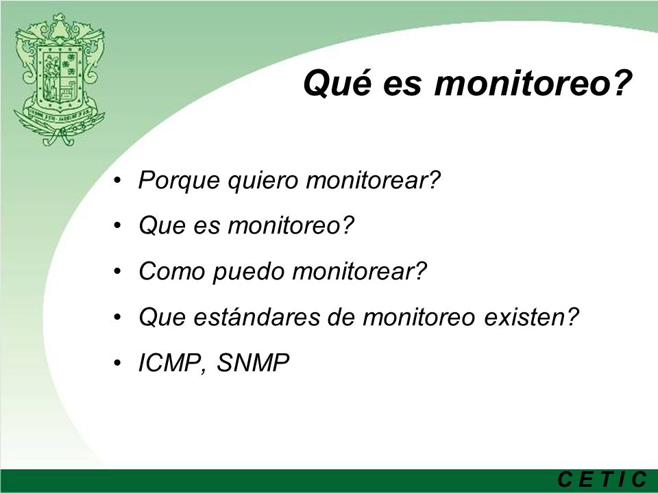 Qué es monitoreo Porque quiero monitorear Que es monitoreo