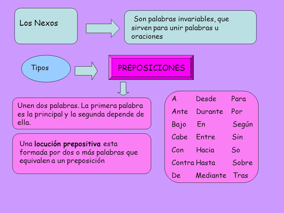 Son palabras invariables, que sirven para unir palabras u oraciones
