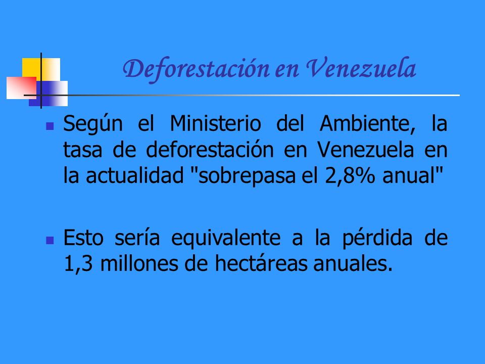 Deforestación en Venezuela