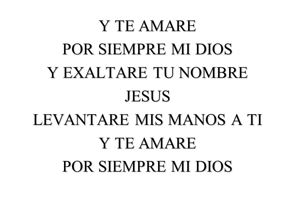 LEVANTARE MIS MANOS A TI