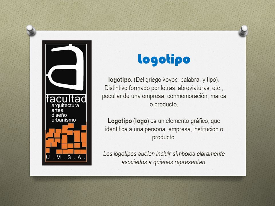 logotipo. (Del griego λόγος, palabra, y tipo).