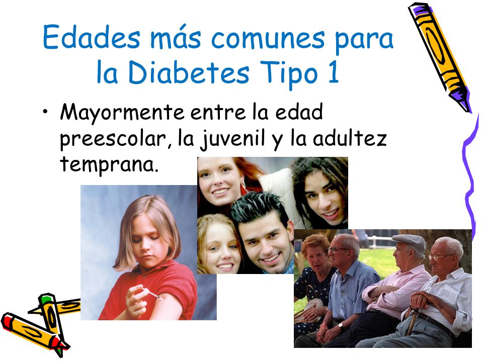 Edades más comunes para la Diabetes Tipo 1