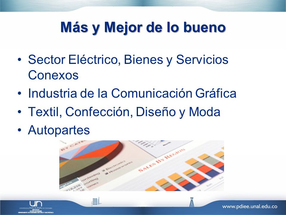 Más y Mejor de lo bueno Sector Eléctrico, Bienes y Servicios Conexos