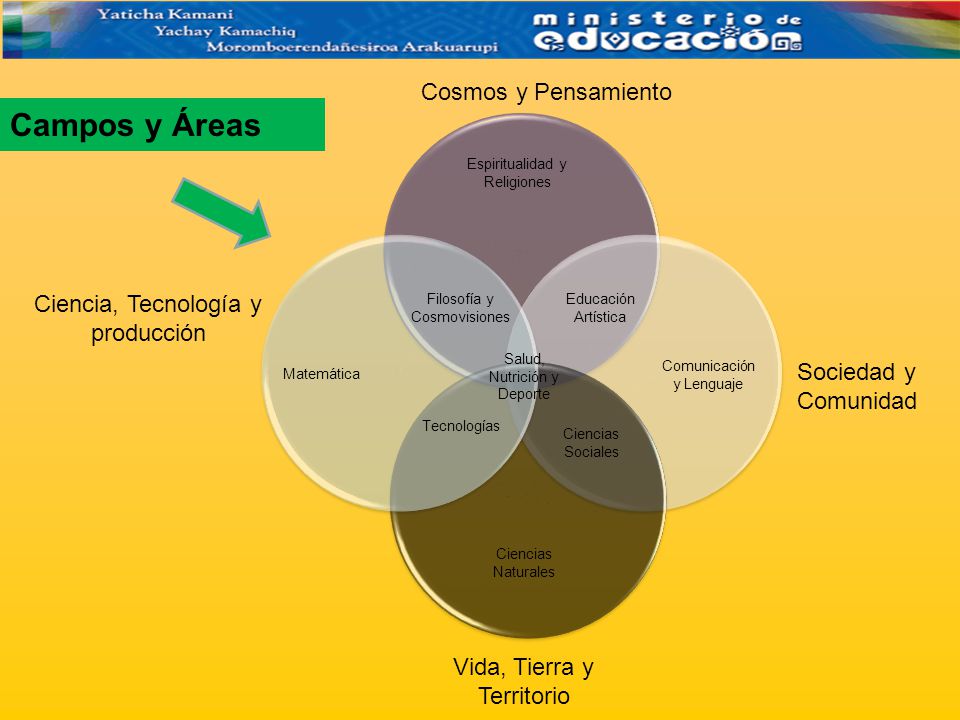Campos y Áreas Cosmos y Pensamiento Ciencia, Tecnología y producción