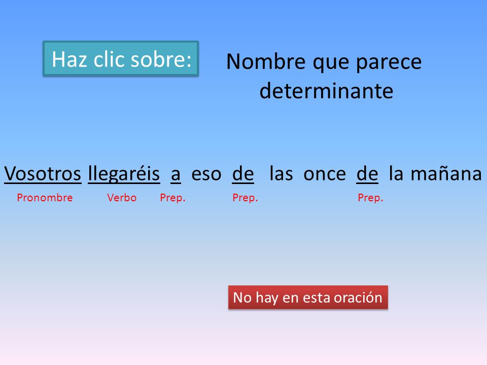 Nombre que parece determinante
