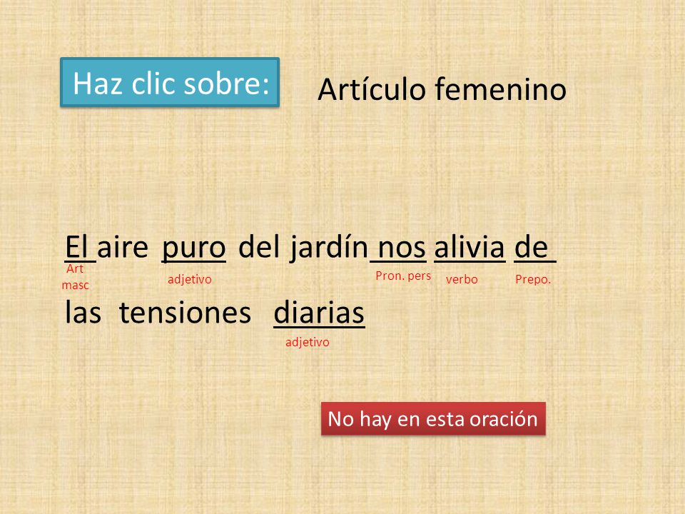 Haz clic sobre: Artículo femenino El aire puro del jardín nos alivia