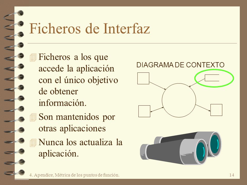 Ficheros de Interfaz Ficheros a los que accede la aplicación con el único objetivo de obtener información.