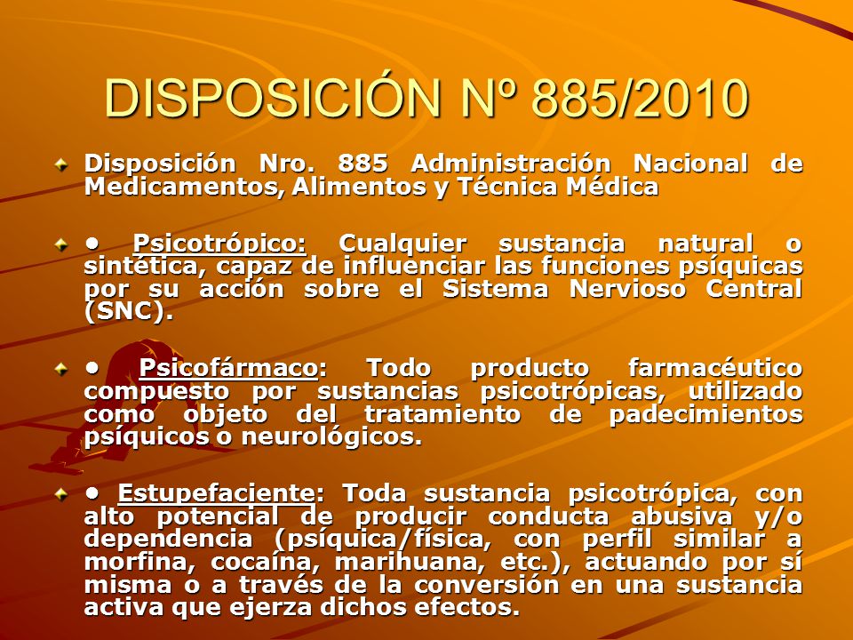 DISPOSICIÓN Nº 885/2010 Disposición Nro. 885 Administración Nacional de Medicamentos, Alimentos y Técnica Médica.