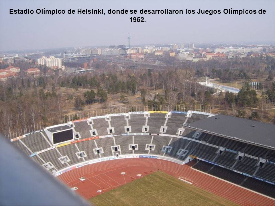 Estadio Olímpico de Helsinki, donde se desarrollaron los Juegos Olímpicos de 1952.