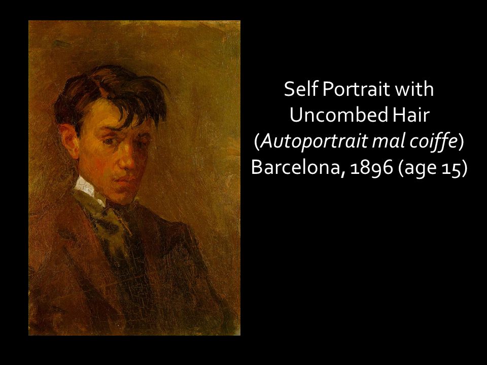 Self Portrait with Uncombed Hair (Autoportrait mal coiffe) Barcelona, 1896 (age 15)