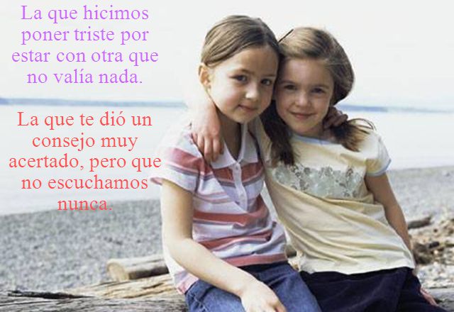 La que hicimos poner triste por estar con otra que no valía nada