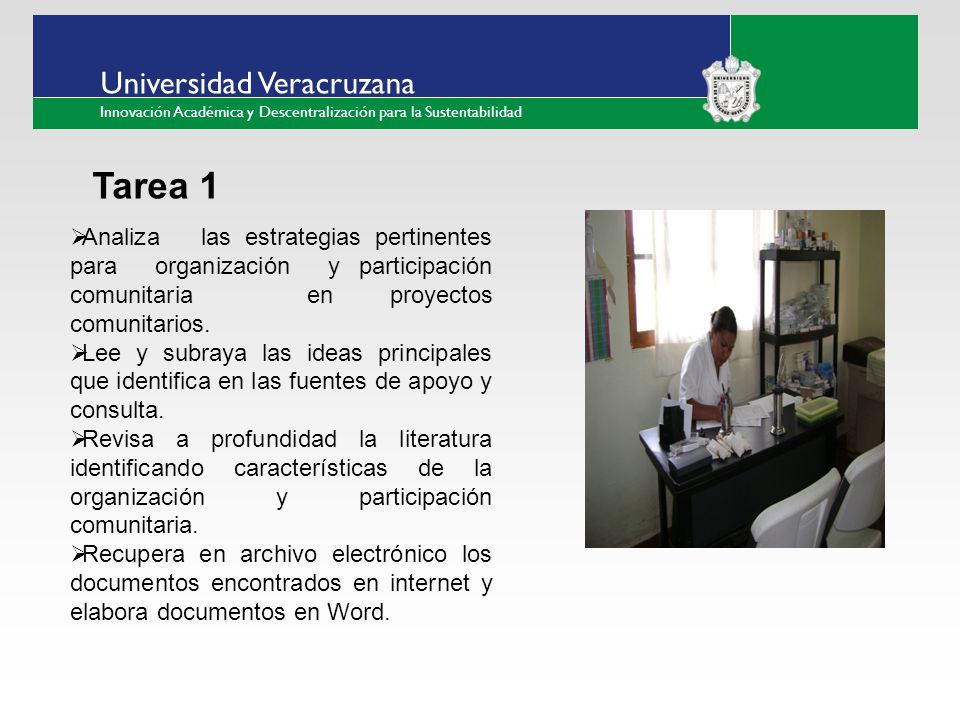 Tarea 1 Analiza las estrategias pertinentes para organización y participación comunitaria en proyectos comunitarios.