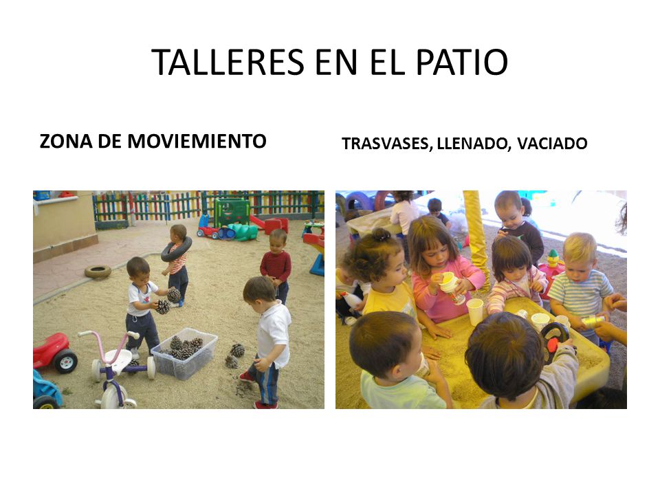 TALLERES EN EL PATIO ZONA DE MOVIEMIENTO TRASVASES, LLENADO, VACIADO