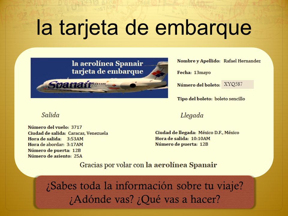 la tarjeta de embarque ¿Sabes toda la información sobre tu viaje