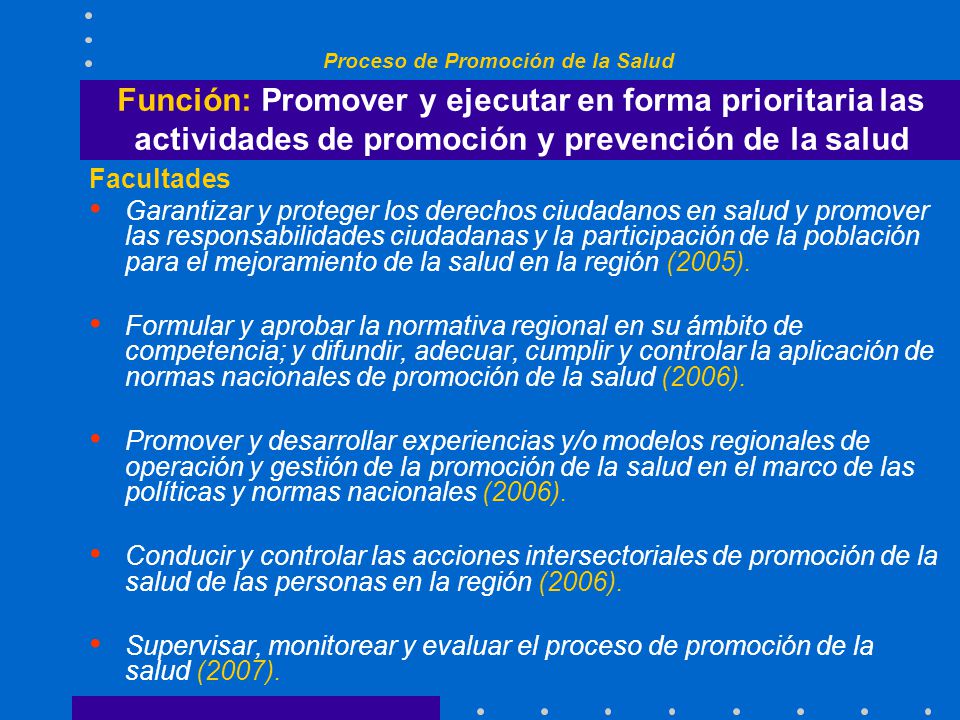 Proceso de Promoción de la Salud