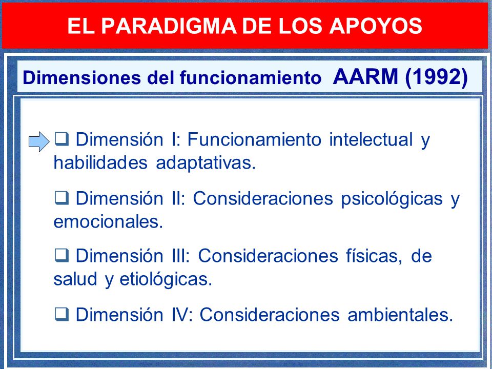 EL PARADIGMA DE LOS APOYOS