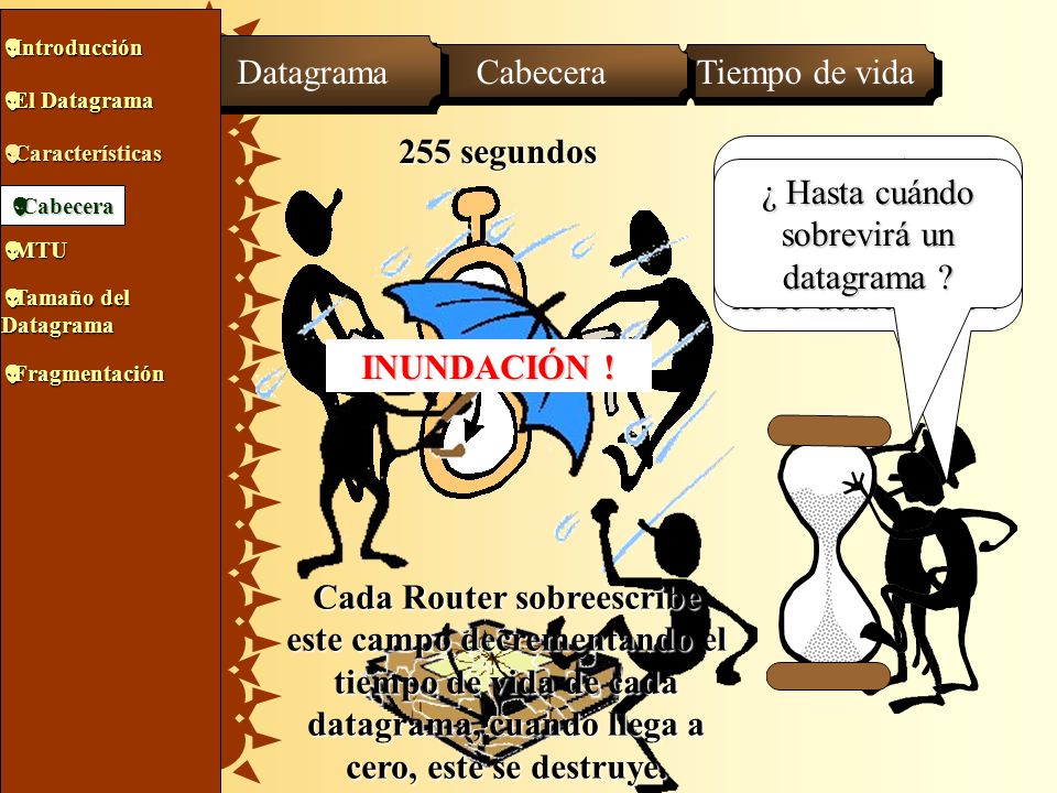 ¿ Hasta cuándo sobrevirá un datagrama