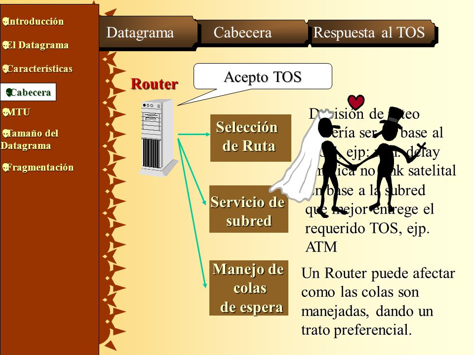 Router Selección de Ruta Manejo de colas de espera Servicio de subred