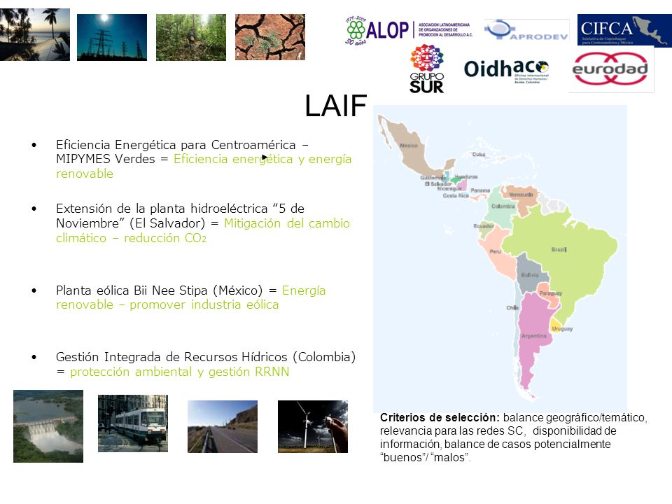 LAIF Eficiencia Energética para Centroamérica – MIPYMES Verdes = Eficiencia energética y energía renovable.