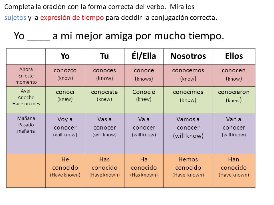 Yo ____ a mi mejor amiga por mucho tiempo.
