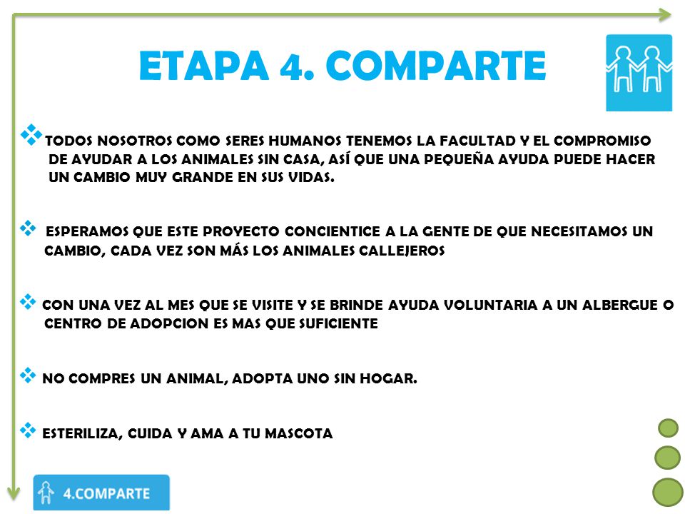 ETAPA 4. COMPARTE TODOS NOSOTROS COMO SERES HUMANOS TENEMOS LA FACULTAD Y EL COMPROMISO.