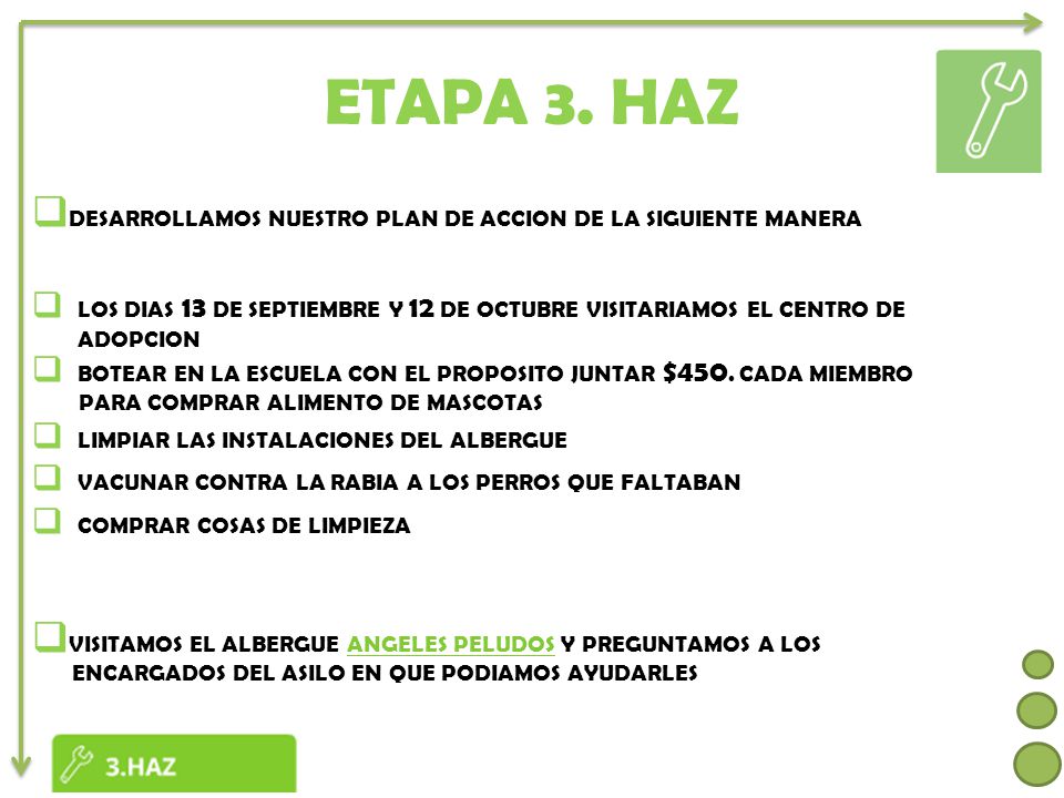 ETAPA 3. HAZ DESARROLLAMOS NUESTRO PLAN DE ACCION DE LA SIGUIENTE MANERA.