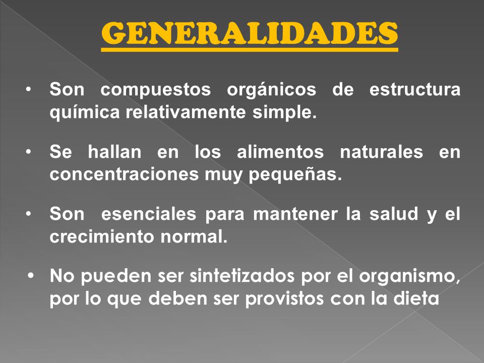 GENERALIDADES Son compuestos orgánicos de estructura química relativamente simple.