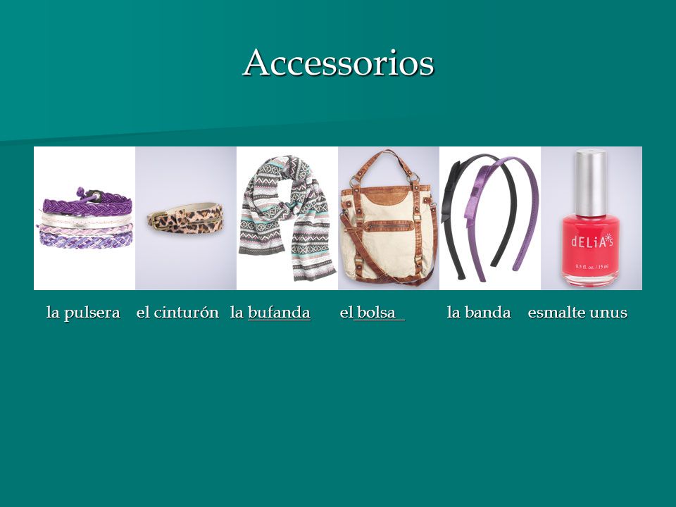 Accessorios la pulsera el cinturón la bufanda el bolsa la banda esmalte unus.