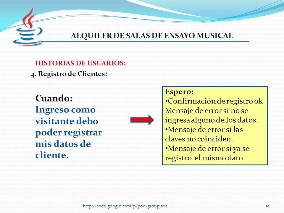 Ingreso como visitante debo poder registrar mis datos de cliente.
