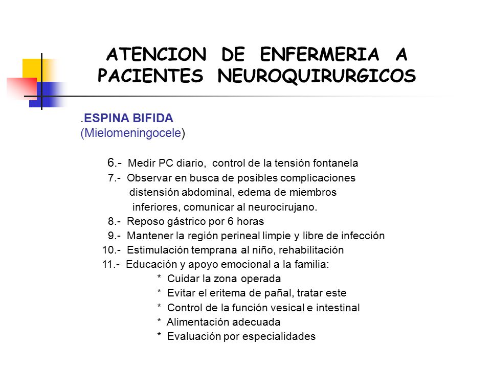ATENCION DE ENFERMERIA A PACIENTES NEUROQUIRURGICOS