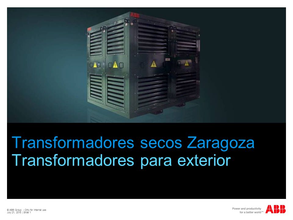 Transformadores secos Zaragoza Transformadores para exterior