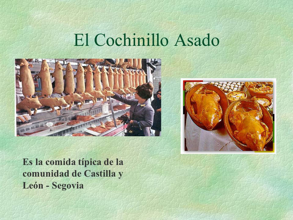 El Cochinillo Asado Es la comida típica de la comunidad de Castilla y León - Segovia