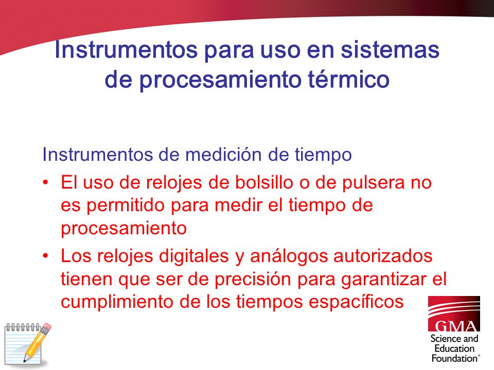 Instrumentos para uso en sistemas de procesamiento térmico