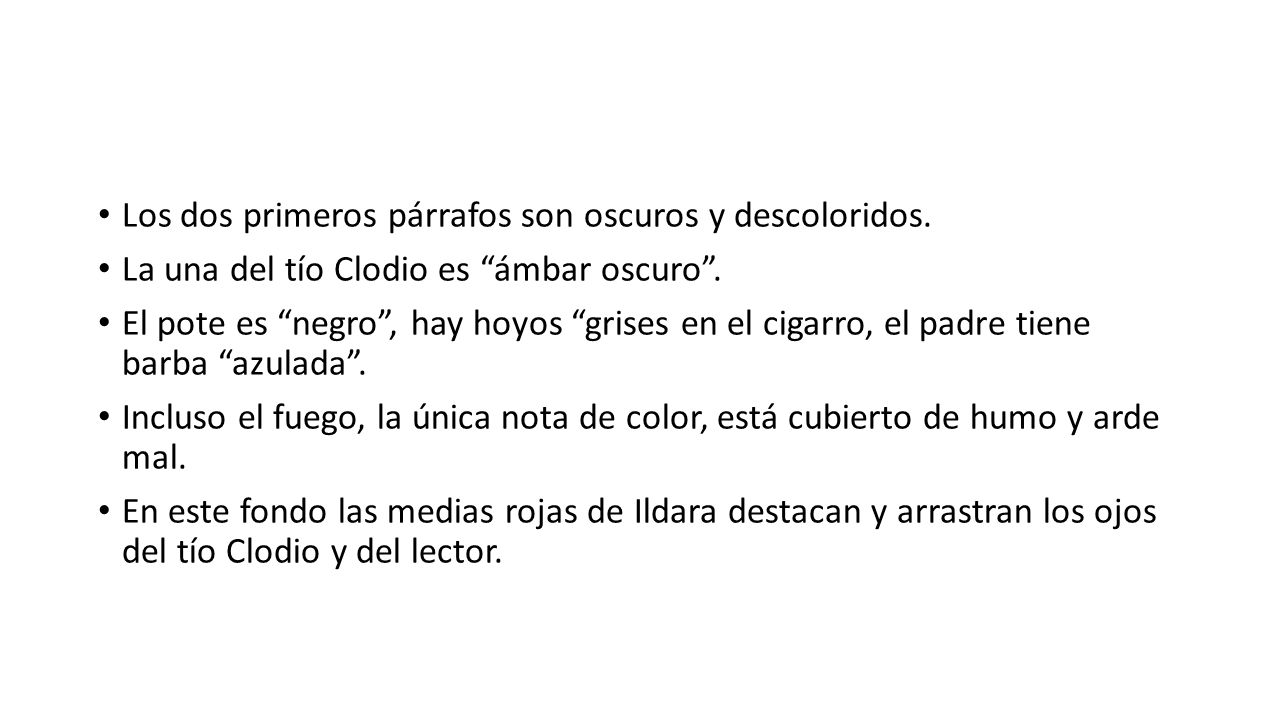 Los dos primeros párrafos son oscuros y descoloridos.