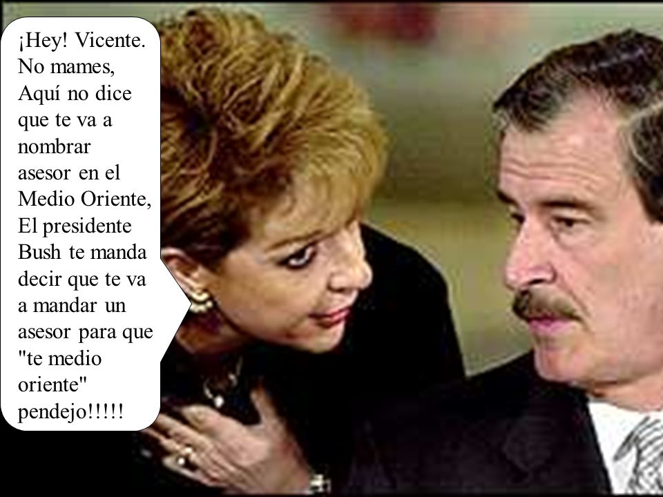 ¡Hey! Vicente. No mames, Aquí no dice que te va a nombrar