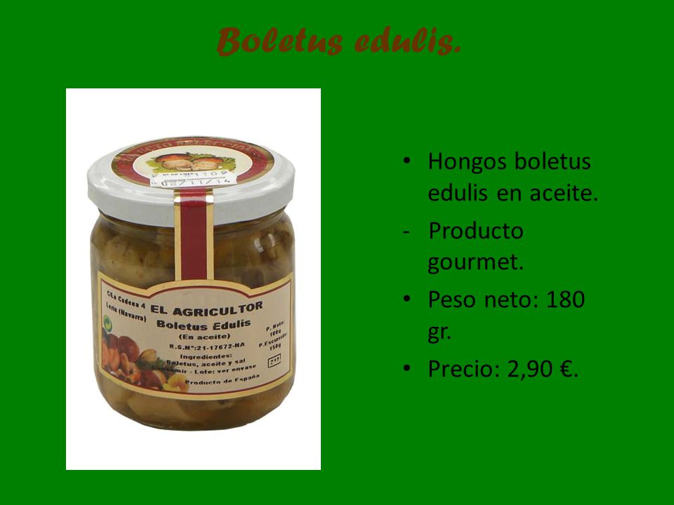 Boletus edulis. Hongos boletus edulis en aceite. - Producto gourmet.