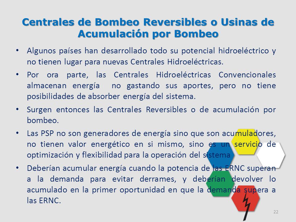 Centrales de Bombeo Reversibles o Usinas de Acumulación por Bombeo