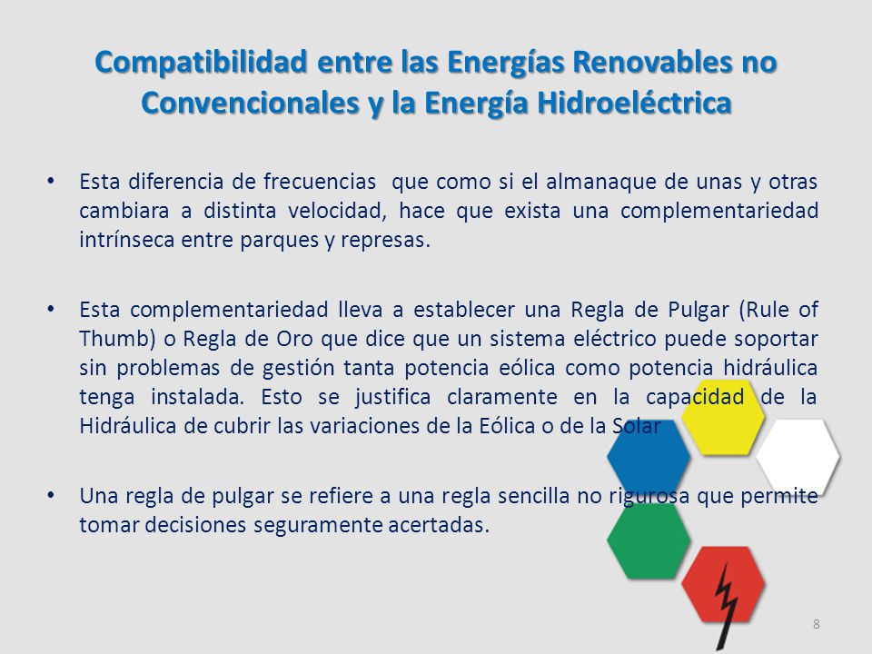 Compatibilidad entre las Energías Renovables no Convencionales y la Energía Hidroeléctrica